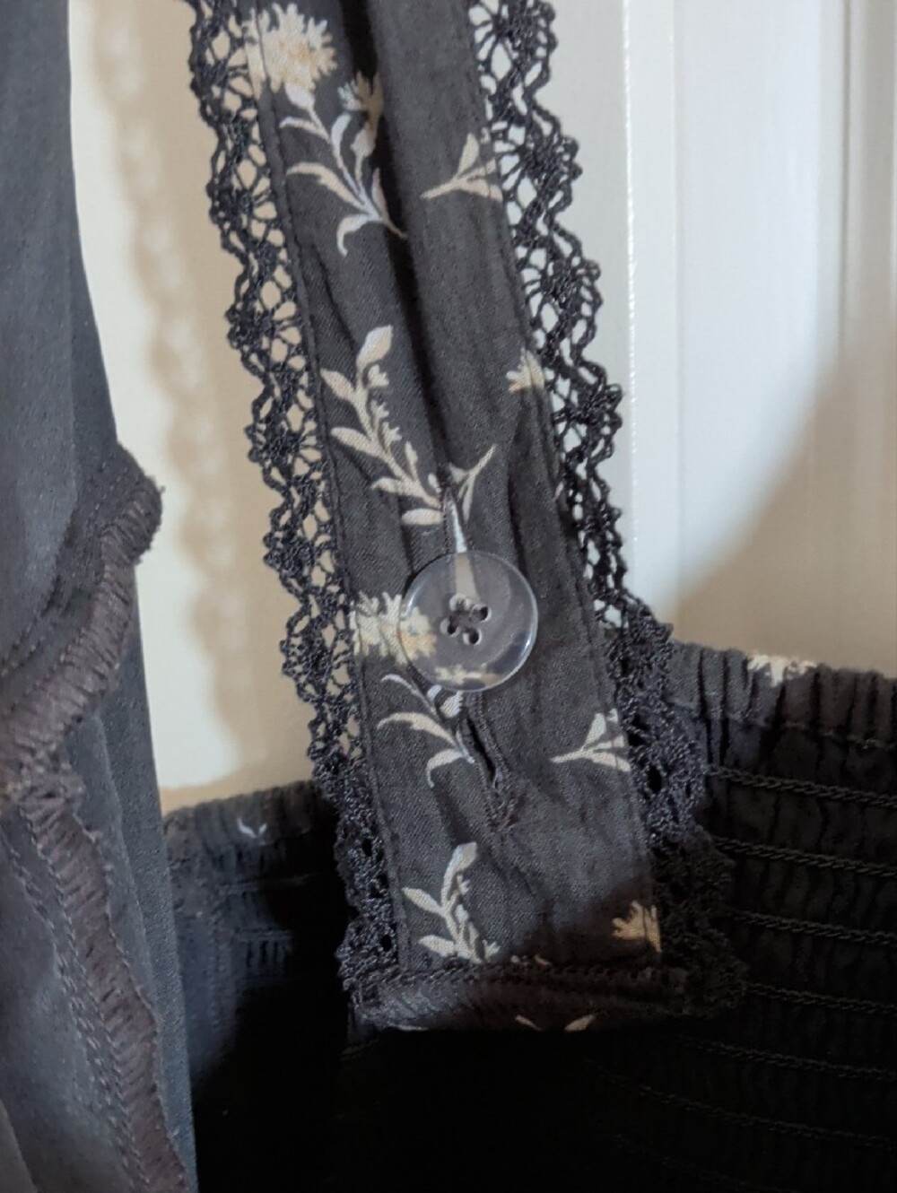 American Eagle Outfitters Blue Gray Floral Maxi Dress - Picture 7 of 7
